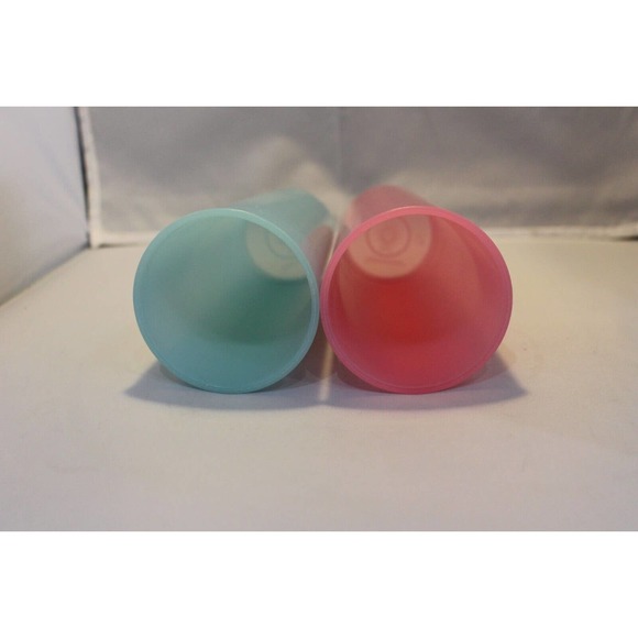Vintage Tupperware, 1960s, Pastel, Tumblers, Retro 5107D-2 & 5107D-4 - Picture 5 of 6